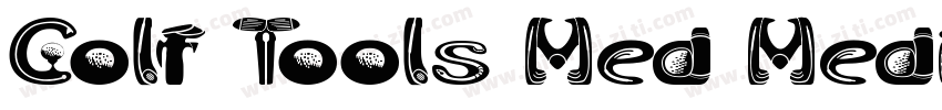 Golf Tools Med Mediu字体转换